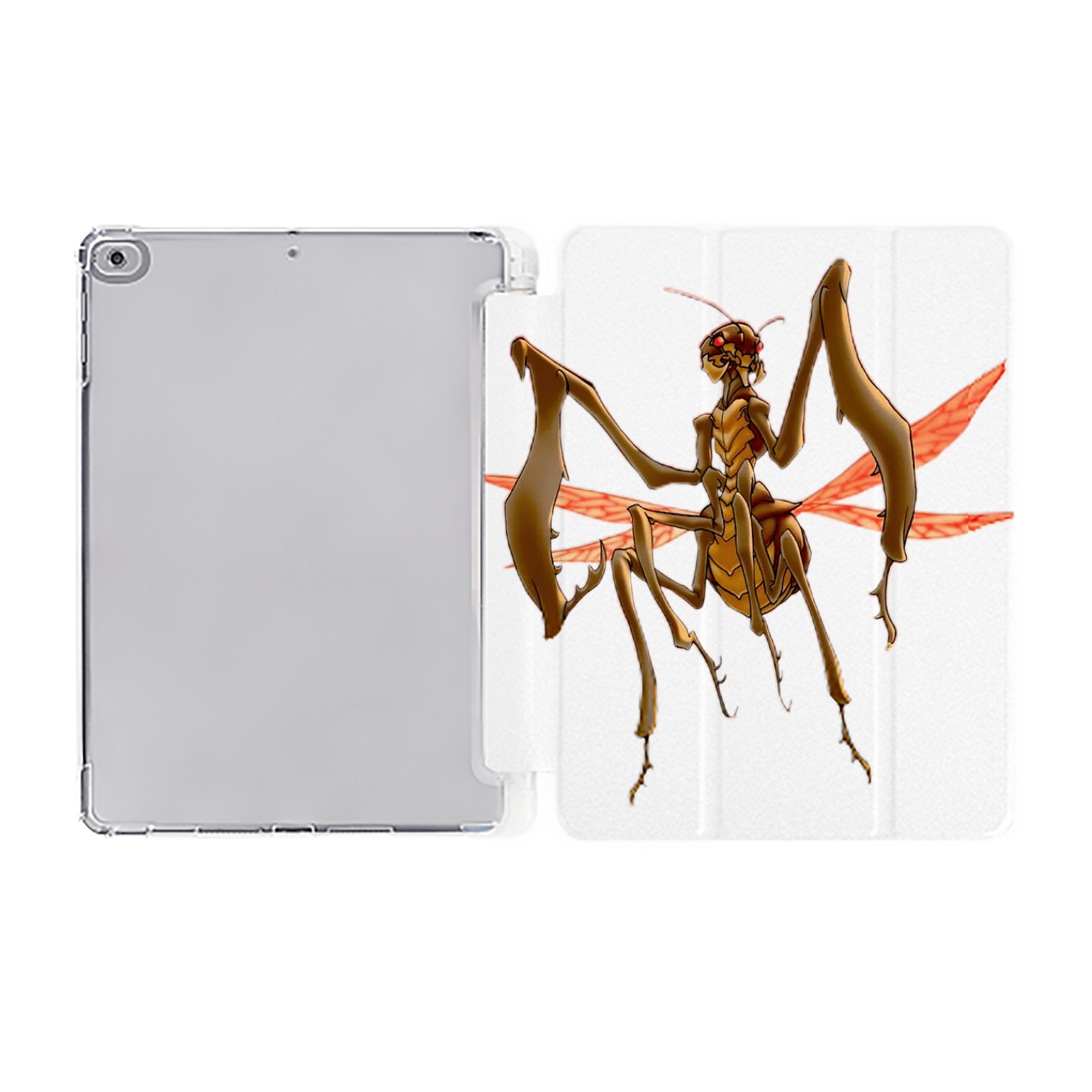 （画像用） 遊☆戯☆王 Yu-Gi-Oh! IPad ケース ペン収納付き 三つ折りスタンド PUレザー×シリコン 対応機種9.5/10.5/10.9インチ